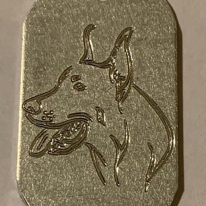Гравировка медальона для собаки